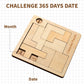 Daily Calendar Puzzle Wooden?Jigsaw Puzzle Board for Adults,Challenge 365+ for Every Day,Puzzle Advent Calendar.