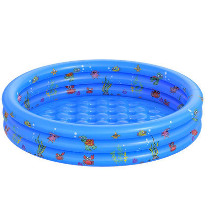 Garden Round Inflatable Baby Swimming Pool, Portable Inflatable Child/Children Little Pump Pool,Kiddie Paddling Pool Indoor&Outdoor Toddler Water Game