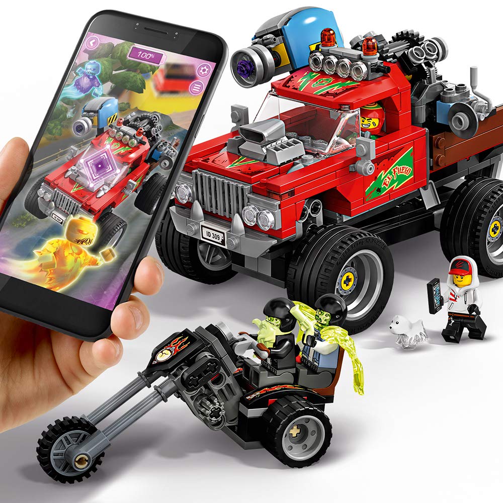 LEGO Hidden Side El Fuego’s Stunt Truck 70421 Building Kit, Ghost Playset for 8+ Year Old Boys and Girls, Interactive Augmented Reality Playset (428