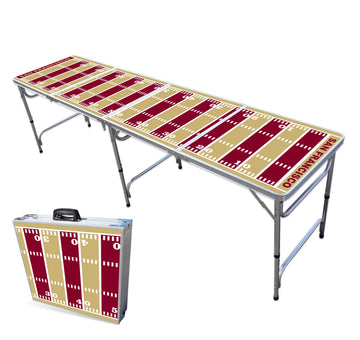 8-Foot Professional Beer Pong Table - San Francisco Football Field
