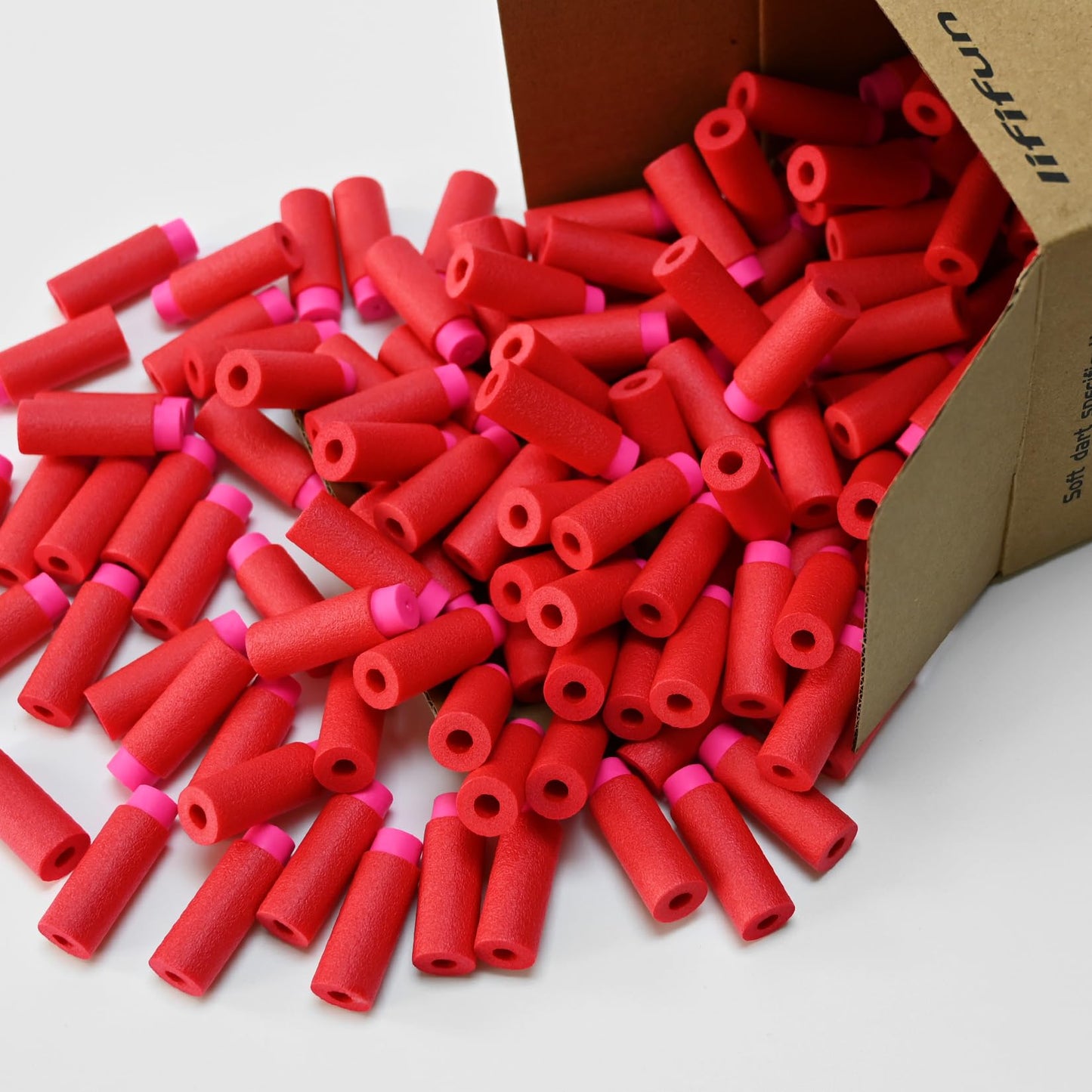 200pcs Half-Length Soft Darts, Short Darts Compatible with Dart Zone, Adventure, Nerf, Worker, Zhenweiqi - for Foam Dart Blasters & Toy Guns Accurate