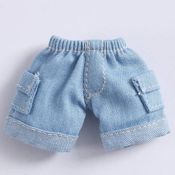 XiDonDon Doll Clothes Pants Shorts for ob11,1/12 bjd,Molly,Body9,GSC Body bjd Doll Clothes Doll Accessories (Denim Blue)