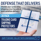 Premium Bundle Trading Card Shipping Protector with Rubber Bands | Graded Cards Protectors, Sports Trading Card Shipping Supplies Packaging, TCG