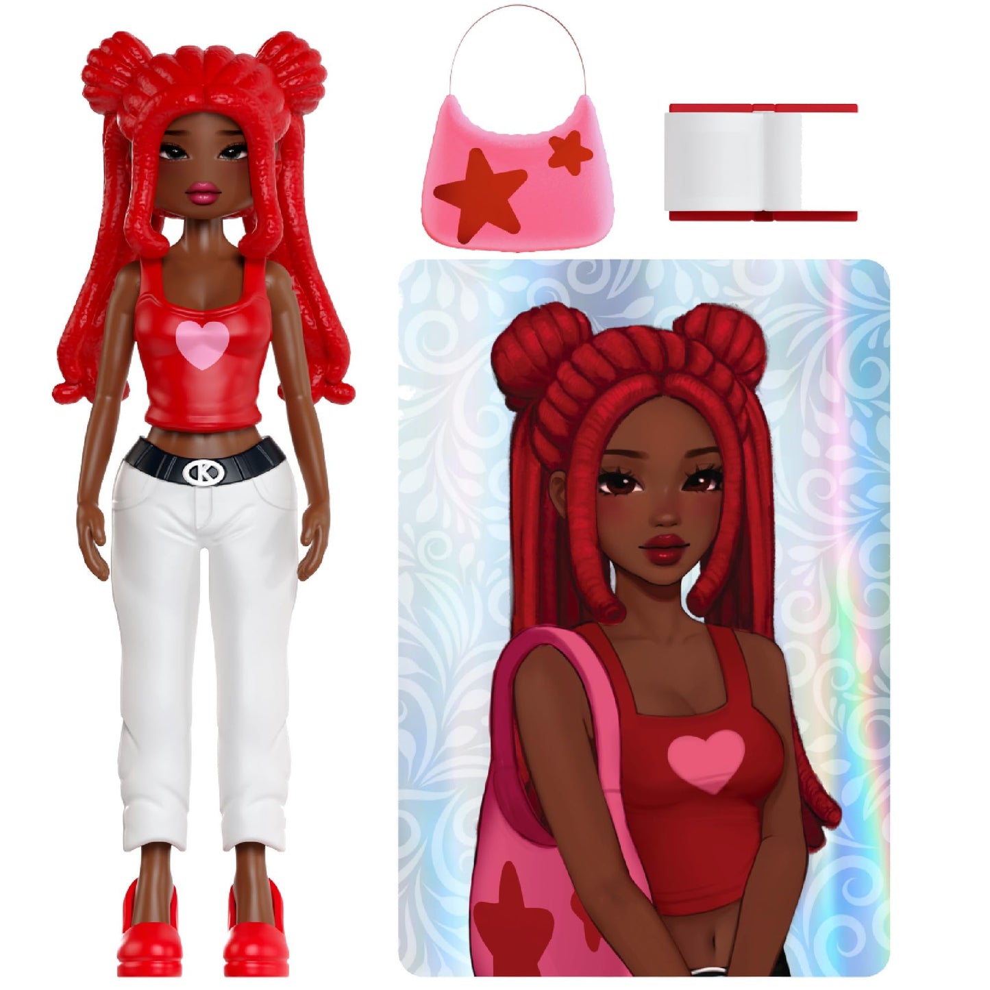 PhatMojo Dress to Impress - Mystery Models - Superstar 5-Pack -Series 1 - Star Storage Case -Small Dolls - Blind Box Collectible Set - Includes DLC