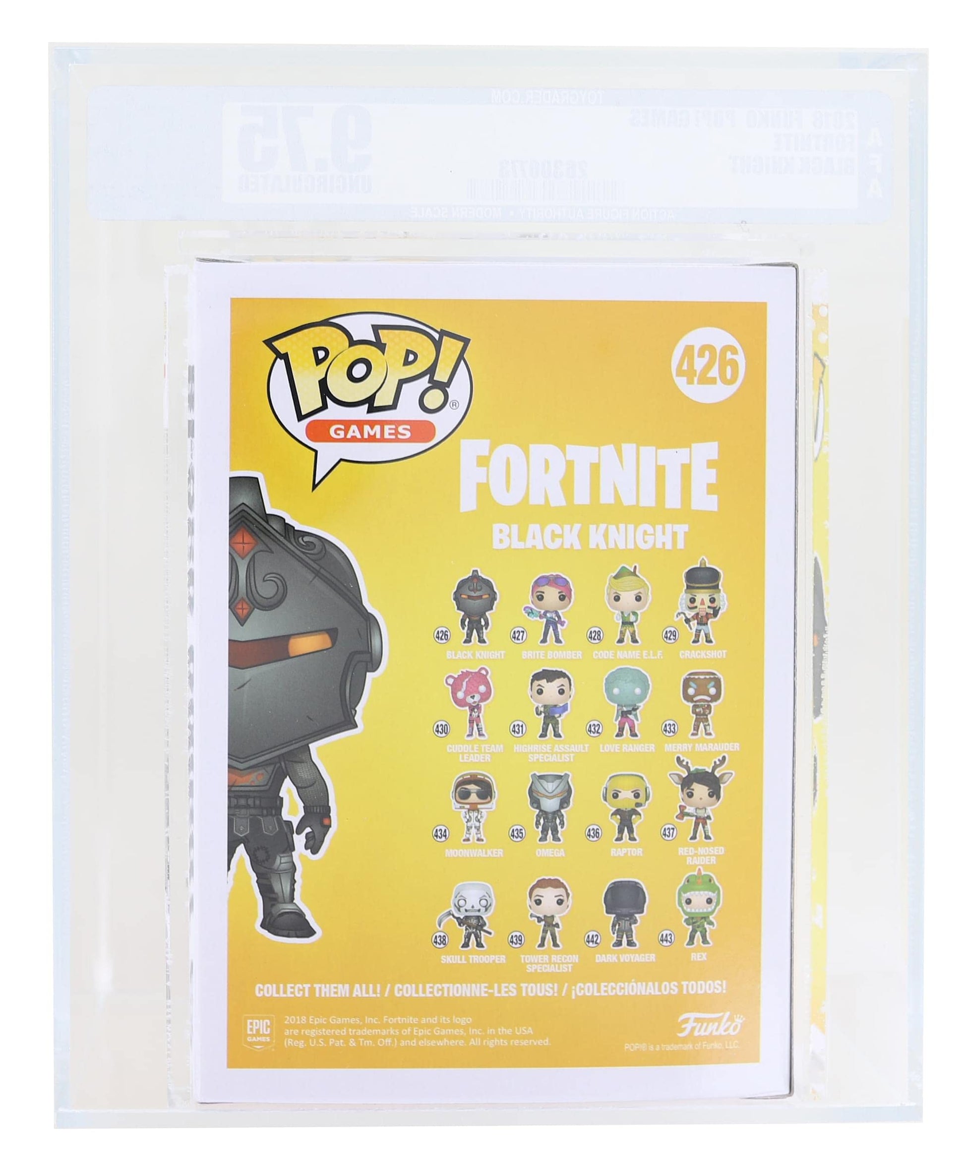 Funko Fortnite POP Vinyl Figure | Black Knight Graded AFA 9.75