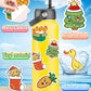 1200 Pcs Stickers for Kids, Cute Water Bottle Stickers for Teens, Kawaii Vinyl Phone Laptop Skateboard Animal Waterproof Sticker, Bulk Aesthetic