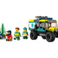 LEGO 40582 City 4x4 Off-Road Ambulance Rescue Limited Edition 2023 Set 6+ 162 Pieces with Cool Off-Road Vehicle and 3 Minfigures, Yellow Green and Red