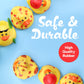 Rubber Duck Toy Assortment - Ducky Playset Bath Toys in Mesh Bag - Jeep Ducks for Ducking - Rubber Duckies for Beach Pool - Goody Bag Stuffers