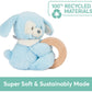 GUND Baby Sustainable Puppy Ring Rattle, Stuffed Animal Plush Made from 100% Recycled Plush Materials, Wooden Rattle for Babies and Newborns, Blue,