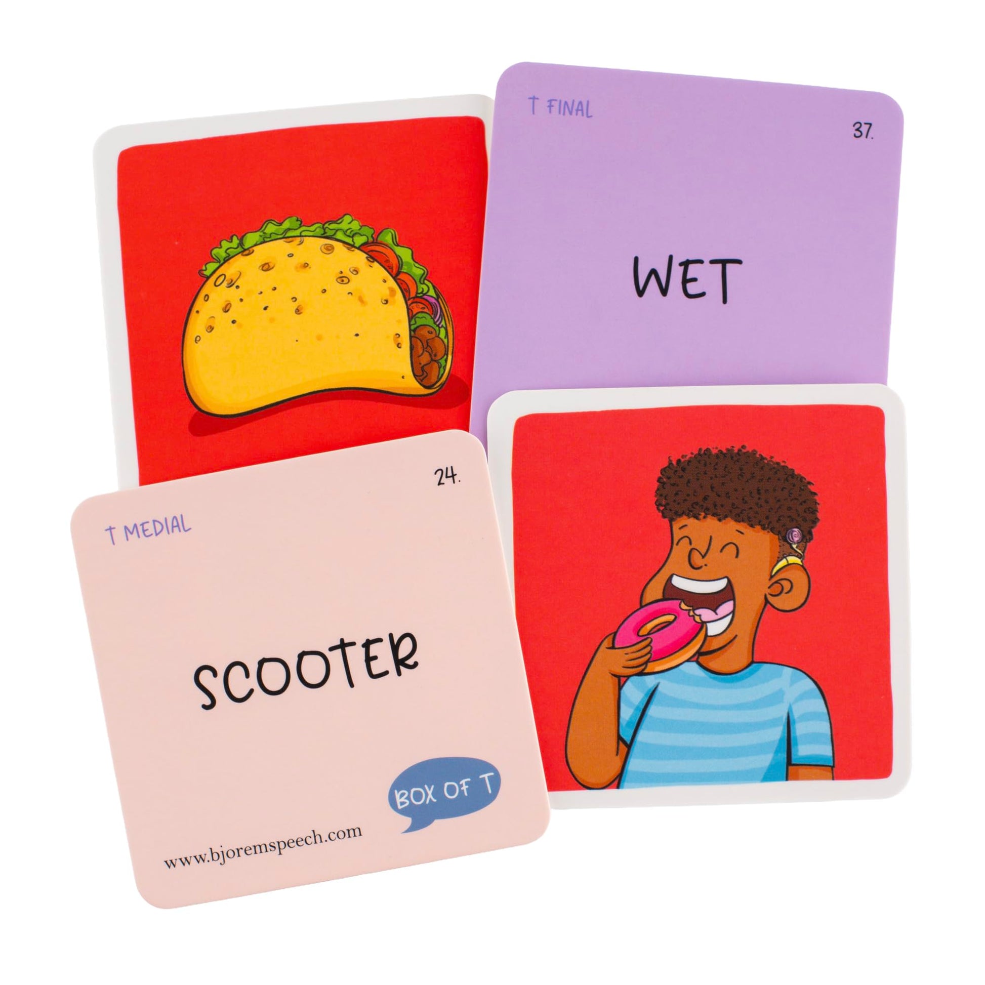 Bjorem Speech® Box of T Sound - Speech Therapy and Phonemic Awareness Tool for Kids Learing the T Sound