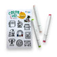 A Brighter Year Color-Your-Own Sticker Bundle, Space & Science Edition -3-Pack of 8.5” x 5.5” Sheets of 10 Stickers Each - Each Sticker is 1.5-2” x