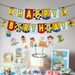 Toys Happy Birthday Banner for Birthday Decorations Toy Game Party Decorations Kids Birthday Banner Party Supplies