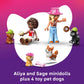LEGO Friends Dog Treats Bakery Building Toy for Girls & Boys - Pretend Play Set for Kids, Ages 6+ - W/Aliya & Sage Minidolls, 2 Toy Dog Figures