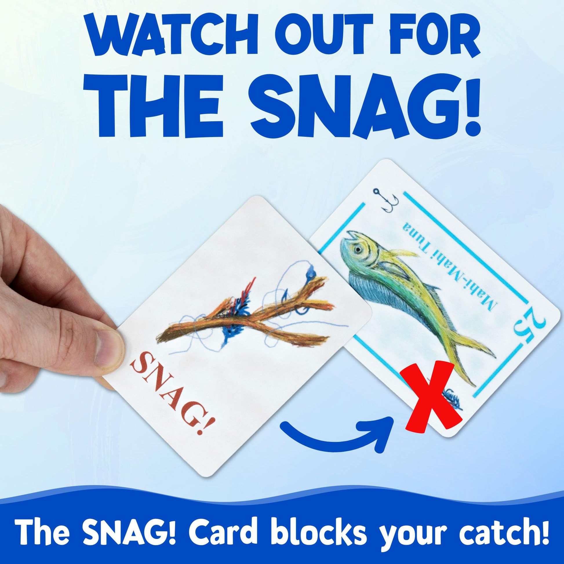 FishingBridgeUSA Fishin' Card Game for Kids & Adults | 2-6 Players