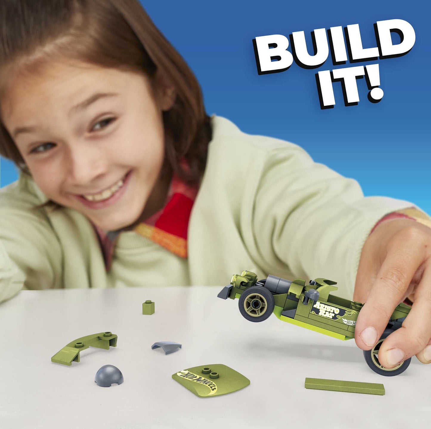 Hot Wheels Mega Construx Aristo Rat Construction Set, Building Toys for Kids