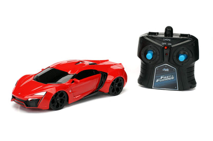 Jada Fast & Furious 7.5" Lykan Hypersport Remote Control Car RC with 2.4GHz, Toys for Kids and Adults