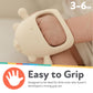 Nuby Silicone Wrist Teething Mitten - Baby Teether Ring - 3+ Months - Brown Bear