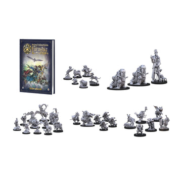 Steamforged Games Animal Adventures Faraway Sea Sourcebook with 10 Battle Maps Bundle with Miniatures: Raiders of the Lost Coast, Time in a Bottle