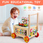 Wooden Activity Cube 7-in-1 Montessori Toys for 1+ Year Old Boys Girls Educational Learning Toys for Toddlers Age 1-2 One Year Old First Birthday Gift