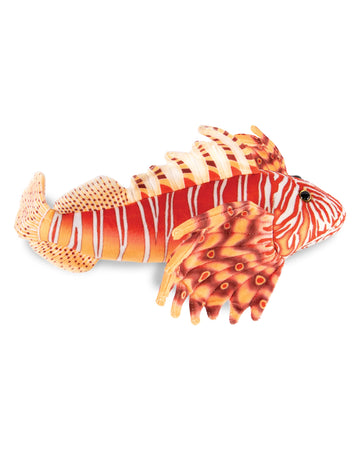 Real Planet Sea Life Plush - Soft Stuffed Animal Gift for Kids All Ages, Sea Ocean Fishing Plushie, Fun Christmas Birthday Gifts (Brown Lion Fish