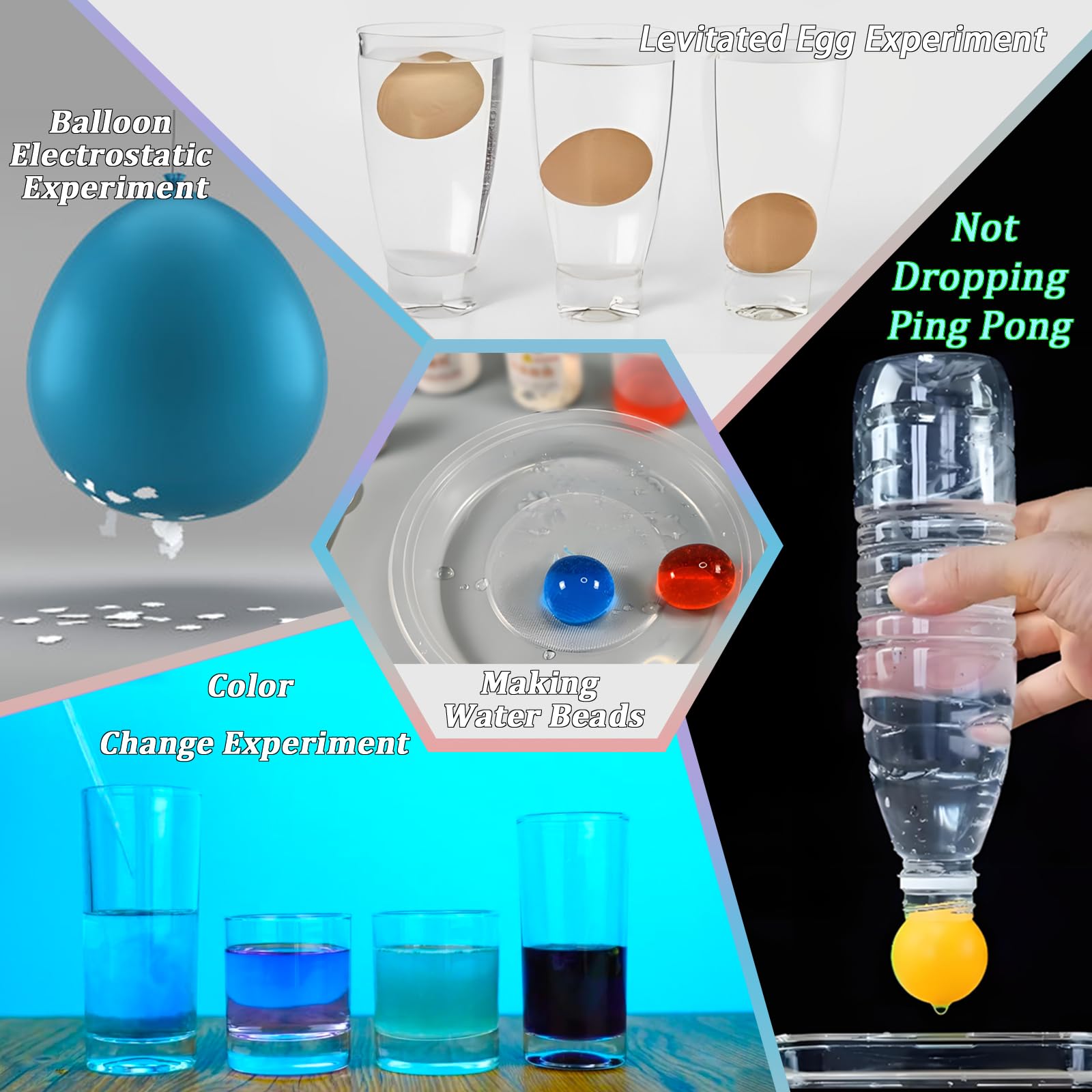 EXBEPE Science Kits for Kids 72+ Science Lab Experiments Erupting Volcano,Rainbow Rain,Artificial Snow Magic Chemistry Toy DIY Science Educational
