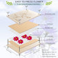 Rhykoka Professional Flower Press, 8 Layers 6.3x8.3 inch (16x21cm) Wooden Flower Press Kit/Flower Pressing for Adults, Great Gift for DIY Flowers