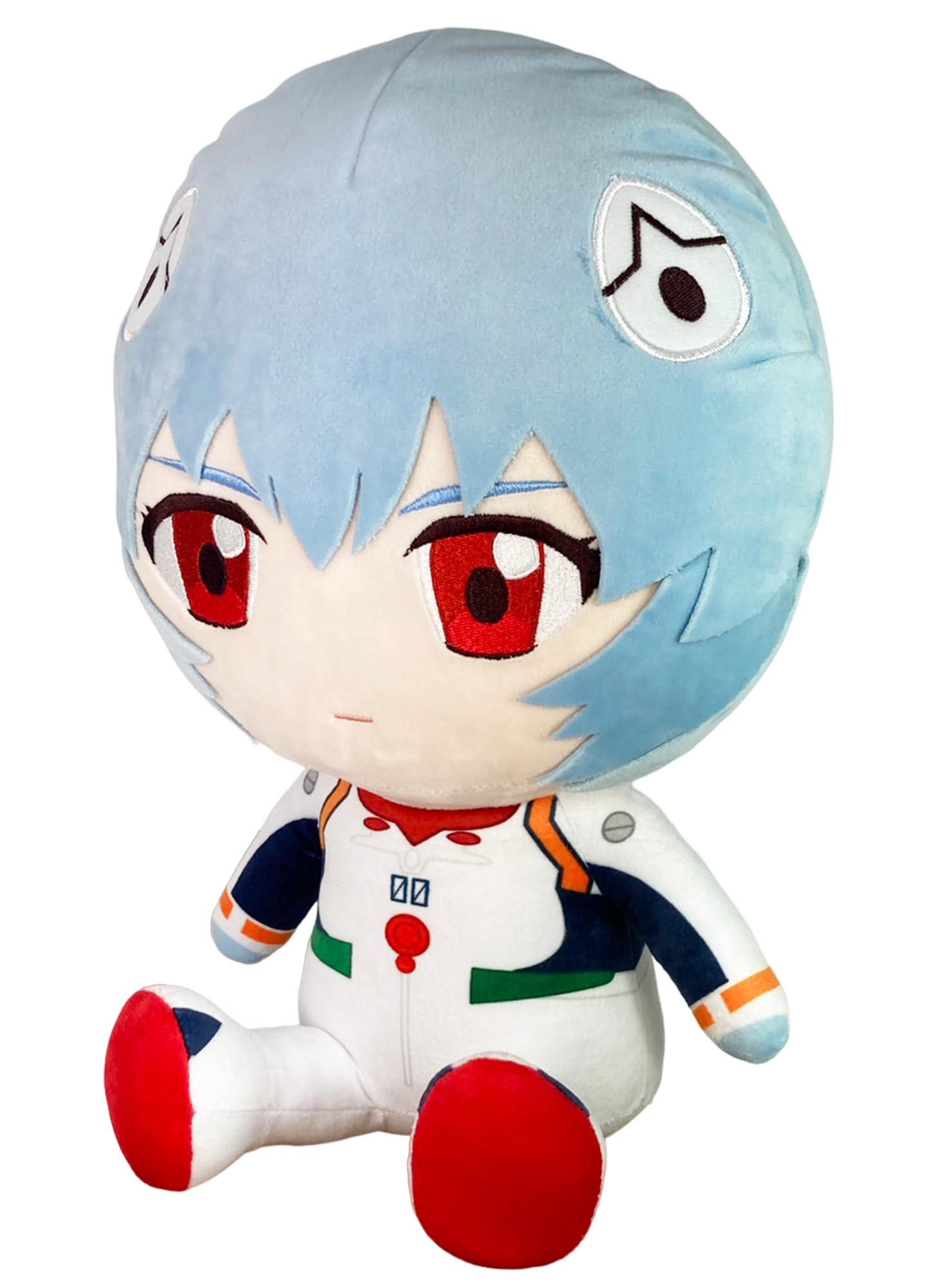 Great Eastern Entertainment Evangelion New Movie - Rei Ayanami Plug Suit Sitting Plush 12" H