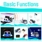 ELECFREAKS microbit Mini Cutebot Kit Compatible with BBC Micro:bit V2 and V1, DIY Programmable Robot Car Kit, STEM Educational Project, Graphical