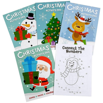 Fun Express Holiday Activity Pads (1 Dozen) Stocking Stuffers, Giveaways, Favors, Arts & Craft Activities