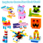 Carlerait 1000 Pieces Classic Building Bricks in 15 Popular Colors and 12 Mixed Shapes, Creative Small Building Blocks Set Learning Educational Toy