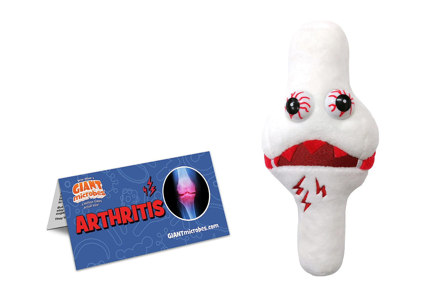 GIANT MICROBES Arthritis Plush, Get Well Soon, Chronic Pain, Spoonie Gifts, Recovery Gift, Gifts for Arthritis Sufferers, Care Package, Emotional