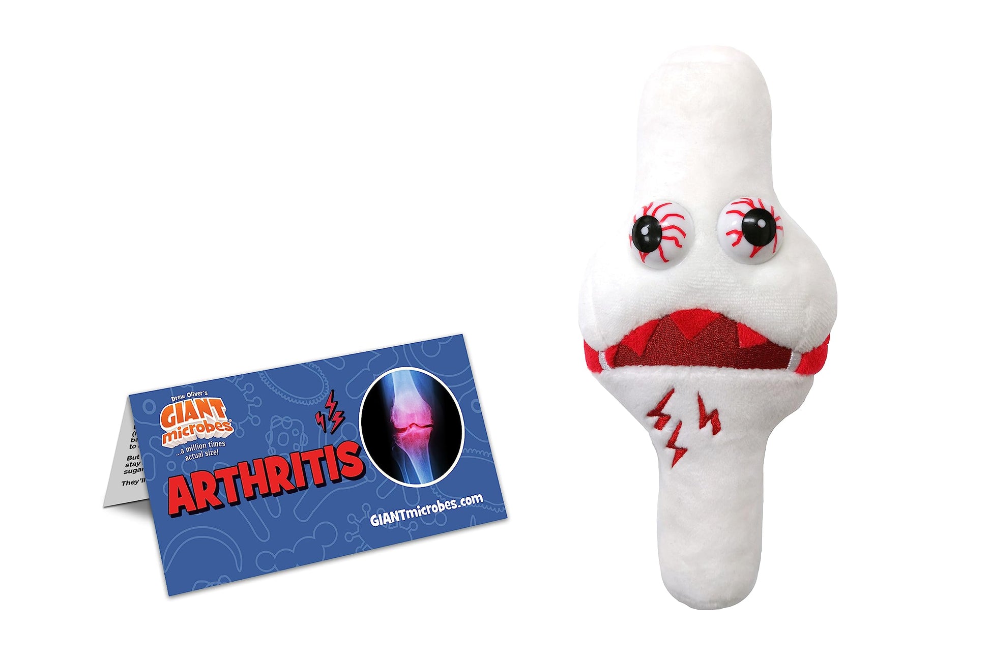 GIANT MICROBES Arthritis Plush, Get Well Soon, Chronic Pain, Spoonie Gifts, Recovery Gift, Gifts for Arthritis Sufferers, Care Package, Emotional