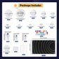 35PCS Solar System Model Kit Foam Ball Kit Includes Color Pigments Palette Spheres Balls Brushes Felt Background Plate Instruction Manual Astronaut
