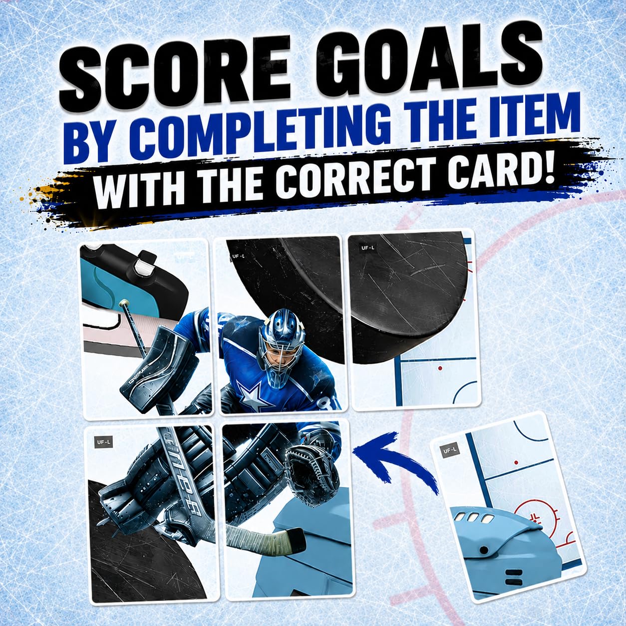 Hockey DUELl! Card Game - Fast-Paced Puzzle & Strategy Game for Kids, Teens & Adults | 2-4 Players or Team Play | Ages 7+ | Youth Ice Hockey