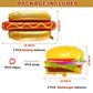 10Pcs BBQ Party Balloons,Food Themed Foil Balloons Hot Dog Hamburger Ketchup French fries Mustard Bottle for Picnic Snacks Baby Shower Birthday Party