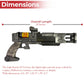 20 Inch VX-Photon Foam Pistol Replica Retro Sci-Fi EVA Prop Gun for Cosplay, Halloween & Display Collectible Sidearm