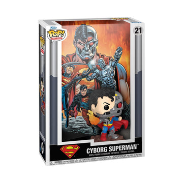 Funko Pop Comic Cover: DC - Cyborg Superman - DC Comics - Collectable Vinyl Figure - Gift Idea - Official Merchandise - Toys for Kids & Adults - Model