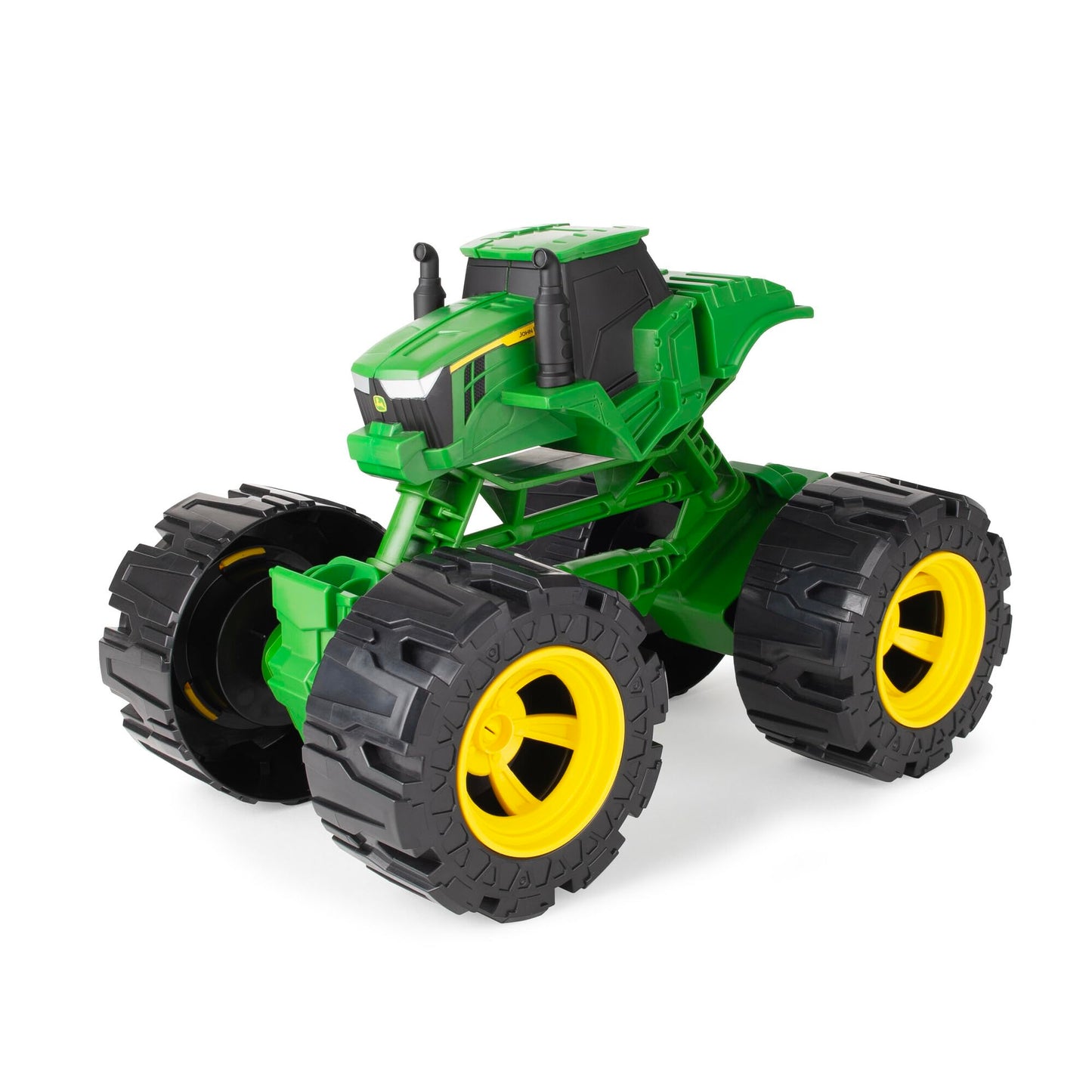 TOMY Monster Treads - All-Terrain John Deere Tractor - Tilting Monster Truck Toy with Heavy Duty Tires - John Deere Tractor Toys - Ages 3 Years and Up