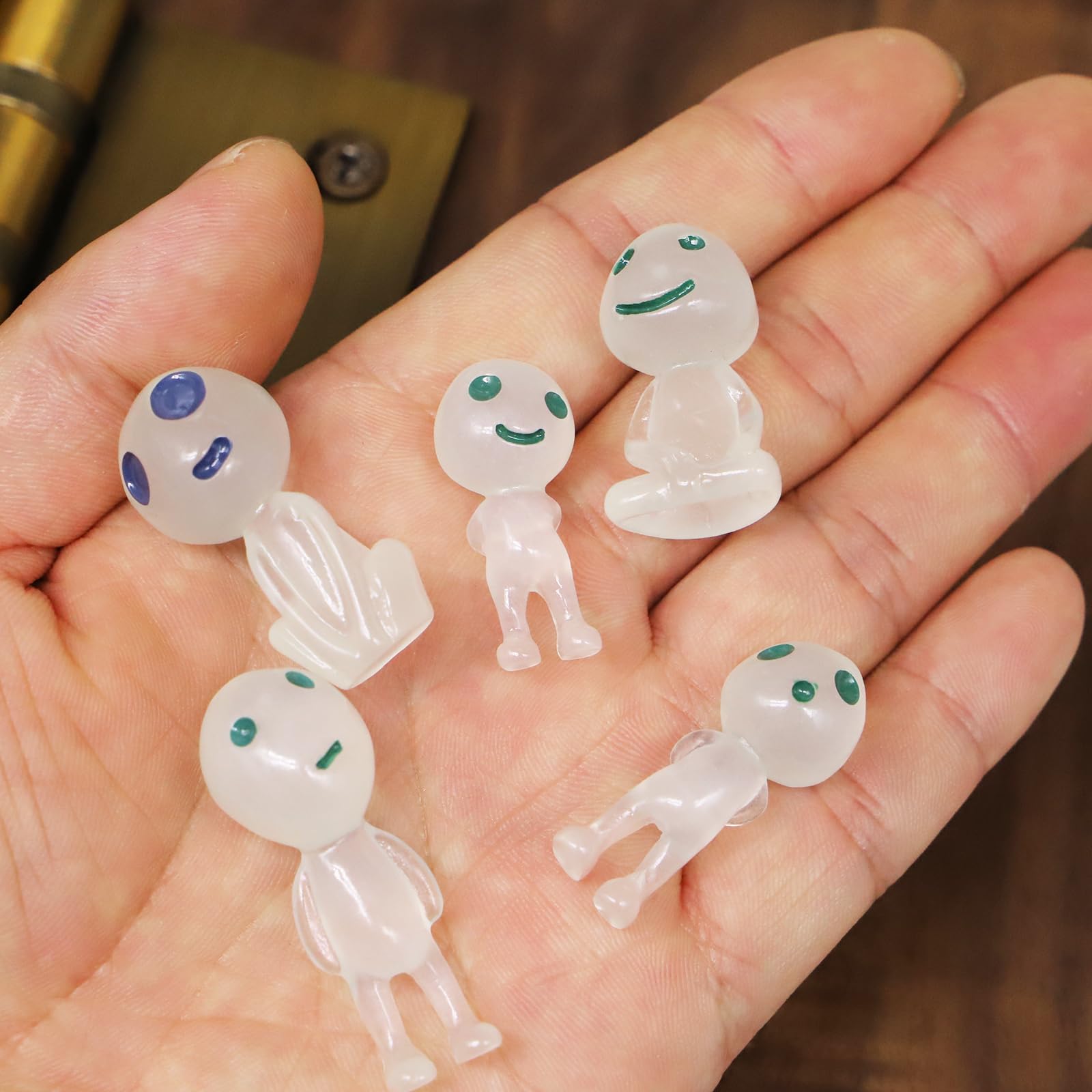 Miniature Cute Glow Elves, Dollhouse Mini Resin Glow Elves, for Fairy Garden, Terrarium, Halloween, Landscape Garden, Potted Plants Decoration (10PCS)