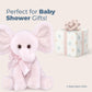 Bearington Baby Pinky The Elephant Plush, 12 Inch Elephant Stuffed Animal