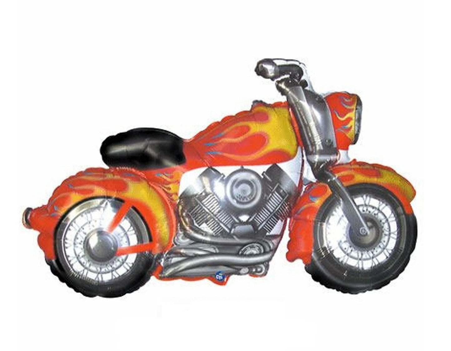 Snarly Motorcycle Balloon (45 Inch Mylar) Pkg/1