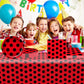 Ladybug Party Tableware Sets,20 Plates and 20 Napkins and Tablecloth87 '' x 52 '',Ladybug Theme Party Decorate Supplies