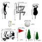 2026 New Golf Cake Decorations Golf Cart Cake Toppers Heading for The Green Cake Topper for Golfers with Cart Flag Golf Ball for Golf Theme Party