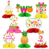 Twotti Frutti 2nd Honeycomb Centerpieces, Twotti Frutti Birthday Decorations, Tutti Frutti Table Toppers Supplies for 2 Years Old Birthday Party