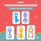 BEBECAN Teething Tools Teether for Baby - 5 Premium Food-Grade Silicone Baby Boy Teething Toys, 2 Straps for Safety and Travel Bag Tool Toys Provide