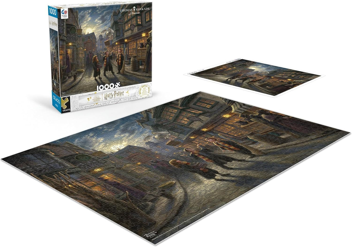 Ceaco - Thomas Kinkade Harry Potter Diagon Alley - 1000 Piece Puzzle