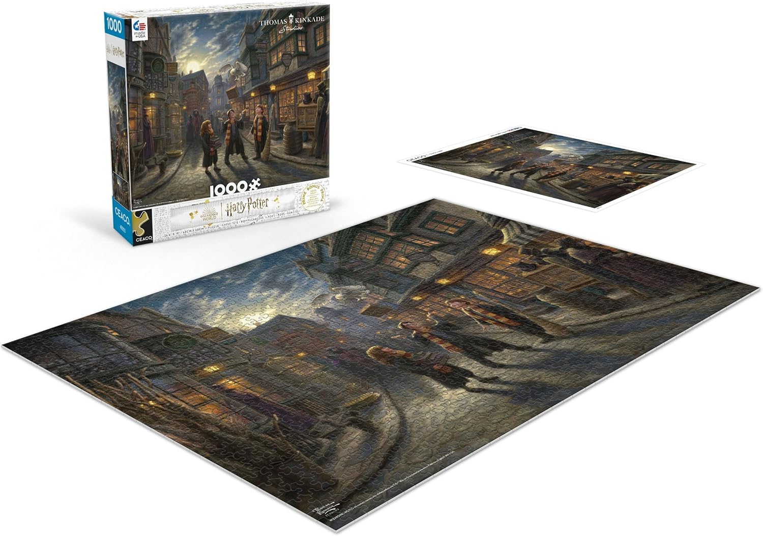 Ceaco - Thomas Kinkade Harry Potter Diagon Alley - 1000 Piece Puzzle