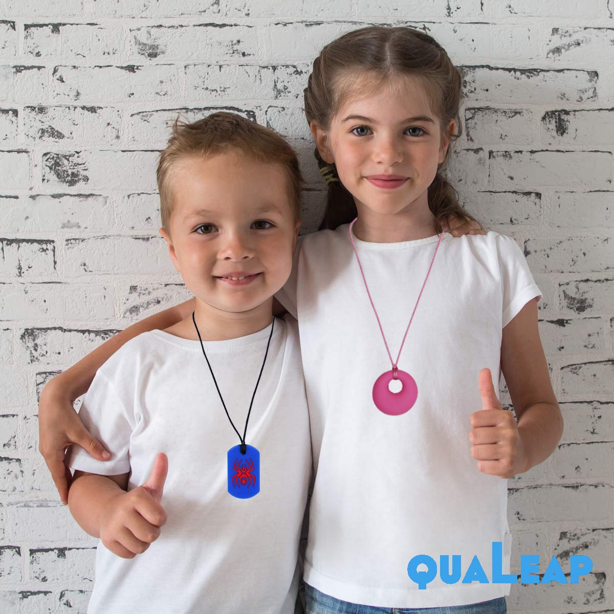 Xtra Tough (XT) Spider Sensory Chew Necklace for Kids (3 Pack) - Chewing Teething Necklace Teether Necklace Chew Toys - Designed for Chewing, Autism