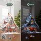 hahaspil Christmas Gingerbread House Ornaments Building Set Toys, with Led Light, for Kids, Boys, Girls & Adults, Christmas Decorations for Tabletop