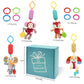 Baby Car Seat Toys, Infant Soft Plush Rattle, Cute Animal Doll,Early Development Hanging Stroller Toys for Newborn Boys Girls Gifts (12 PCS)